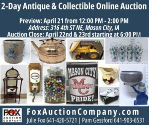 Two Day Online Antique & Collectible - Day 1 @ Fox Auction Annex