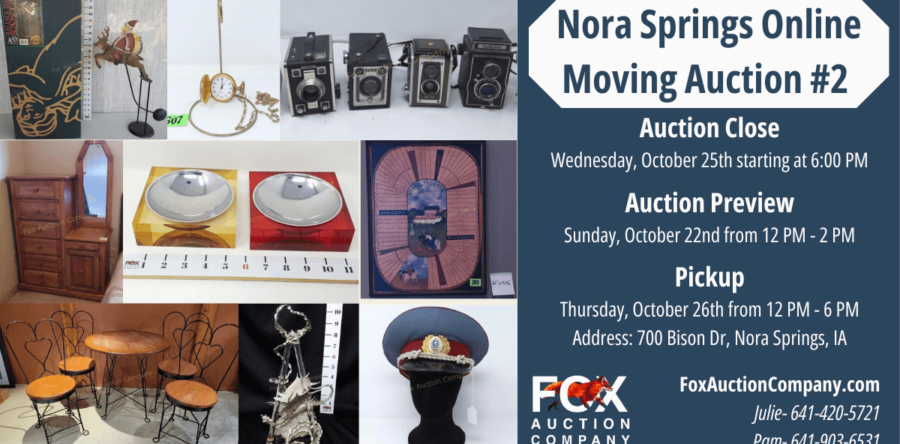 Nora Springs Online Moving Auction #2
