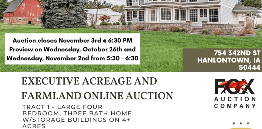 Ruble Executive Acreage and Farmland Online Auction