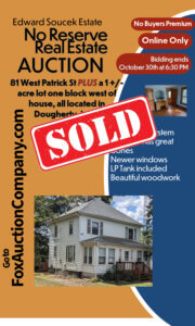 Edward Soucek Estate  No Reserve Real Estate Online Auction - SOLD
