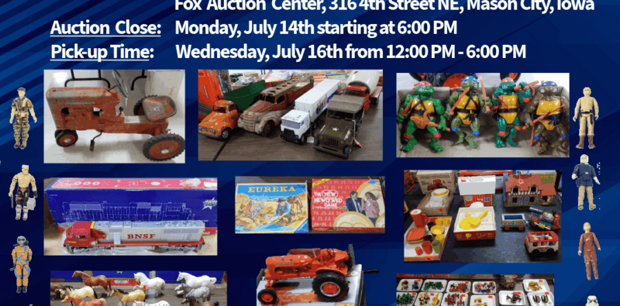 Collectable Toy Online Auction featuring Tractors, Trucks, Trains, Horses & Vintage Toys